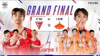 Msc Myanmar Qualifier 2024  Grand Final  Fcon vs BG BO7  Game 1 [upl. by Gardia]