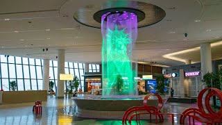 Terminal B Water Feature Show quotIconic NYquot [upl. by Suhpoelc153]