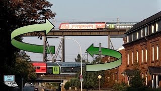 Doppelter Bahnverkehr ad Rendsburger Hochbrücke Kreuzungspunkt mit BR 112 648 Hectorrail [upl. by Kayla386]