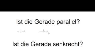 10 MathematikNachhilfe Funktionsgleichung aus Graphik bestimmen parallele und senkrechte Geraden [upl. by Nortyad]