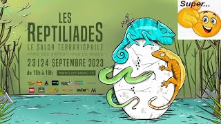 LES REPTILIADES DE NÎMES POUR LES 25 ANS exposition reptiles [upl. by Eiuol]