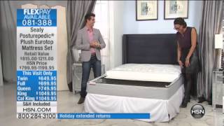 Sealy Posturepedic quotWoodlynquot Plush Eurotop Mattress Set [upl. by Cann]