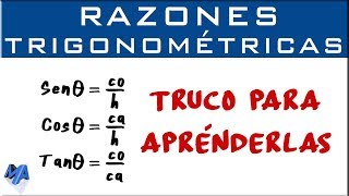 Trucos para memorizar las razones trigonométricas [upl. by Coreen847]