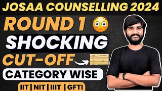 Urgent Update✅ JOSAA Round1 Shocking Cutoff 🤯 Analysis  Josaa Counselling Round1 Cutoff 2024 [upl. by Polly]