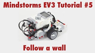 Mindstorms EV3 Tutorial 5 Use the ultrasonic sensor to follow a wall [upl. by Ayotol]