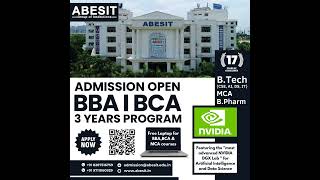 BBA BCA Admissions 2024  ABESIT [upl. by Ingamar]