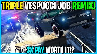 3X Vespucci Job Remix  Adversary Mode Mondays GTA 5 Online [upl. by Guzel]