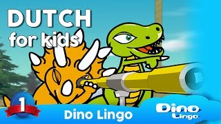 Learn Dutch for kids Animals  Dinolingo [upl. by Anselmo]