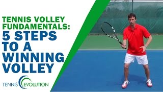 TENNIS VOLLEY  Fundamentals 5 Steps To A Winning Volley [upl. by Emmott855]