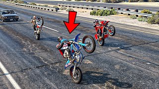 Corremos La Carrera Mas Peligrosa En Motocross Gta Rp [upl. by Enelrak]