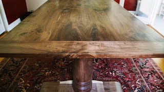 Making a Double Pedestal Dining Table with Breadboard Ends [upl. by Ihcelek615]