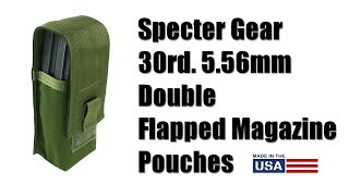 Specter Gear 30rd 556mm Double Flapped Magazine Pouches [upl. by Ebeohp72]