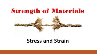 Strength of Materials Part 1 Stress and Strain [upl. by Sharos42]