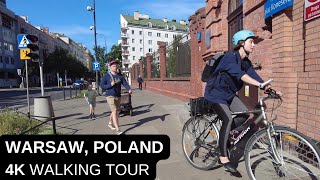 City walks series  Warsaw Poland 4K walking tour [upl. by Bradford]