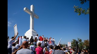 Medjugorje drone LIVE from Mt Krizevac [upl. by Labinnah]