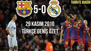 TARİHTE BUGÜN Barcelona 50 Real Madrid  Türkçe Spiker  Geniş Özet 2010 • HD [upl. by Brandice]