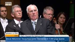 Festakt für Helmut Kohl  VOR ORT vom 21052013 [upl. by Borden930]