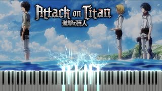 Attack on Titan  TKTThanksATLevis Choice Piano Tutorial  Sheet Music [upl. by Ennagrom]