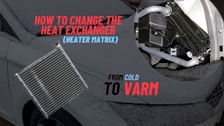 How to change heat exchanger  heater matrix on Seat Leon ST or Golf or Octavia ft VAG cars [upl. by Enomar432]