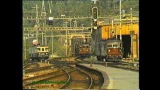 BLS SBB Eisenbahnknoten Brig 1991 [upl. by Alakim483]