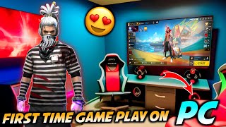 First Time Game Play On Pc 😍  Garena Free Fire Pc Game Play [upl. by Ced]