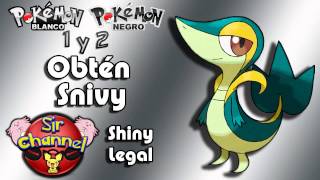 Obtener a Snivy Shiny Legal para Pokemon Blanco Negro Black White 1 y 2 [upl. by Airun76]