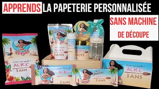 PAPETERIE PERSONNALISÉE SANS MACHINE DE DÉCOUPE  CAPRISUN PERSONNALISÉ  KINDER BUENO PERSONNALISÉ [upl. by Beverle]