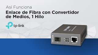 Así funciona  Enlace de fibra con convertidor de medios 1 Hilo [upl. by Yrrag]