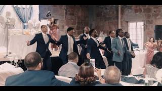 Bay Area Groomsmen dance epic ending Best wedding performance by black excellence Young love [upl. by Airuam]