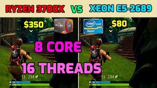 Ryzen 3700X vs Xeon E5 2689  8 Core 16 Threads Benchmark [upl. by Holzman275]