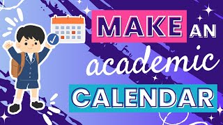 Creating a School or Academic Calendar with Canva  Plan Your Semesters Effectively [upl. by Nylaroc]