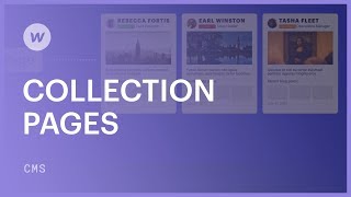 Designing Collection pages  Webflow CMS tutorial [upl. by Rasaec]