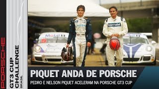 Nelson Piquet e Pedro Piquet aceleram Porsche GT3 Cup nas pistas de Curitiba [upl. by Asp211]