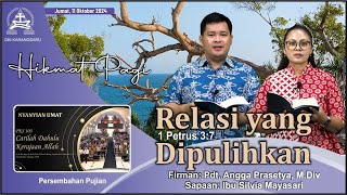 HIKMAT PAGI  Jumat 11 Oktober 2024  Pdt Angga Prasetya MDiv [upl. by Frech462]