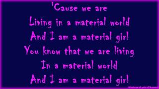 Madonna  Material Girl Lyrics On Screen [upl. by Evangelist]