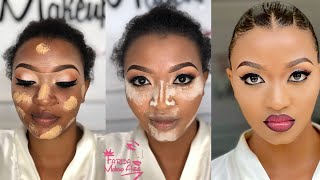 Jinsi ya KUPAKA MAKEUP YA BI HARUSI  Bridal makeup transfomation  MAKEUP HATUA KWA HATUA [upl. by Rudy]