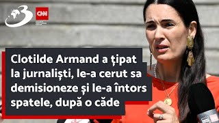 Clotilde Armand a țipat la jurnaliști lea cerut sa demisioneze și lea întors spatele [upl. by Carena]