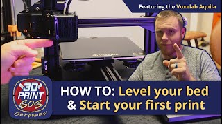 How to Level Your Bed on Your Voxelab Aquila 3D Printer [upl. by Ulrika]