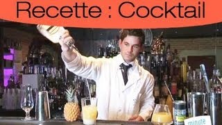 Cocktail  Réaliser une Pina colada [upl. by Atinaujnas]