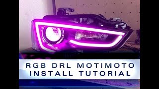 RGB DRLS DIY for Audi B8 amp B85 Models [upl. by Stockmon609]