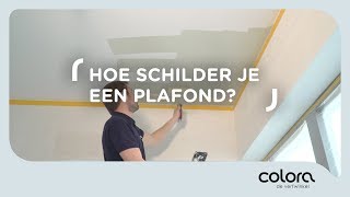 Hoe schilder je een plafond  Verftips van de colora coach [upl. by Tuhn]