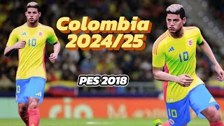 Cómo crear camiseta de Colombia 2024 pes 2018 pes2018 colombia argentina propes18 [upl. by Aremihc]