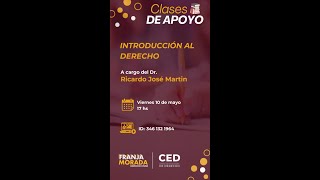 CLASE DE APOYO  INTRODUCCION AL DERECHO [upl. by Annekcm]