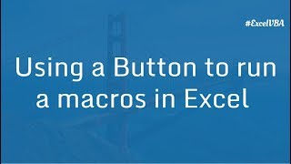 Using a Button to run a macros in Excel  Excel VBA Macros Hindi [upl. by Lorollas]