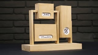 DIY Endless Calendar from Wood [upl. by Ty]