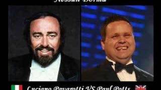 Paul Potts amp Pavarotti  Nessun Dorma [upl. by Yukio99]