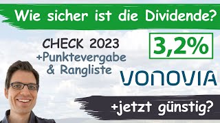 Vonovia Aktienanalyse 2023 Wie sicher ist die Dividende günstig bewertet [upl. by Vasileior]