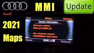 Audi MMI Update with 2021 Maps 5322 [upl. by Brittni142]