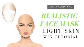 REALISTIC FACE MASK For Light Skin  Stardoll Face Tutorial  LanaDelChanel [upl. by Lonier]