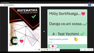 IDC Daraja va uning xossalari 4  Test yechimiMilliy Sertifikatga [upl. by Nylauqcaj367]